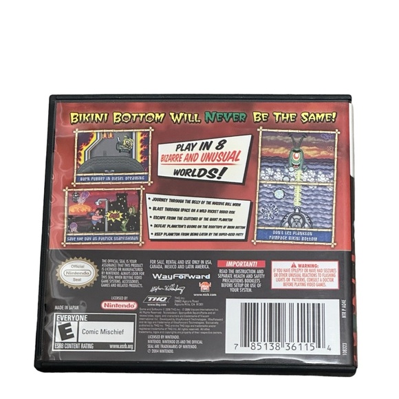 Spongebob Squarepants - Nintendo DS Game Everyone 2004 Play Fun Family Teen - Picture 3 of 5